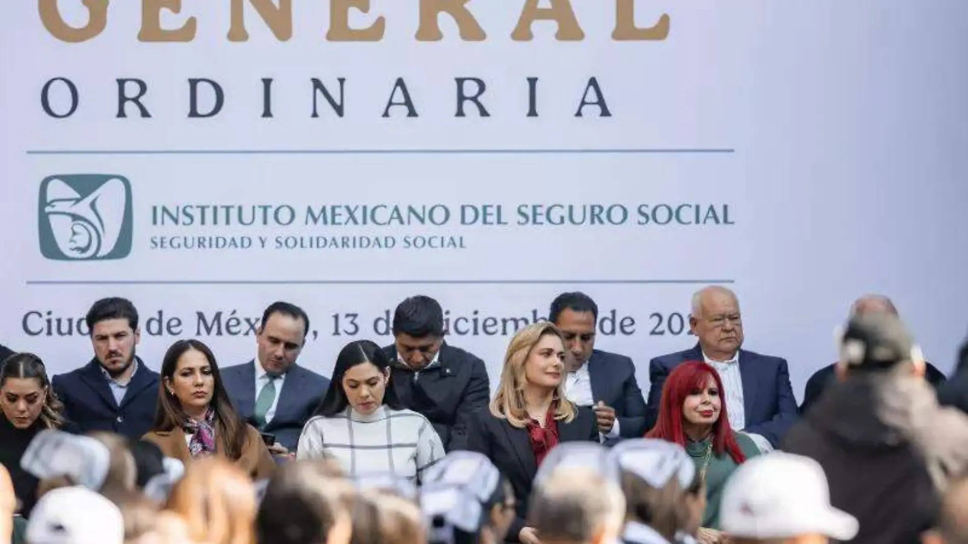 Maru Campos en 115 Asamblea General del IMSS